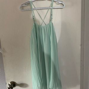 Mint green mini dress